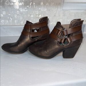 Blowfish Dark Brown Ankle Booties